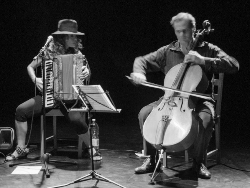 Con Benny Penazzi @ Cosmonauti, September 2013 Tuscania (VT) - Pic by Annikki Wahloo
